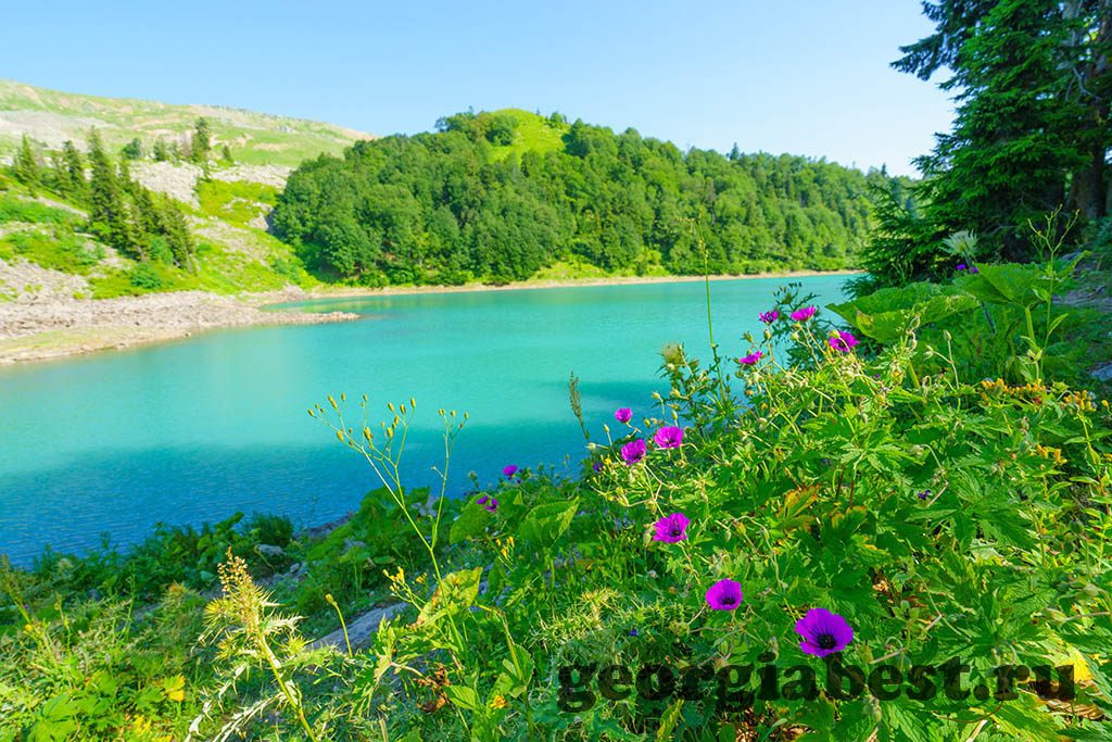 Сказочная горная Аджария. Зелёное озеро.