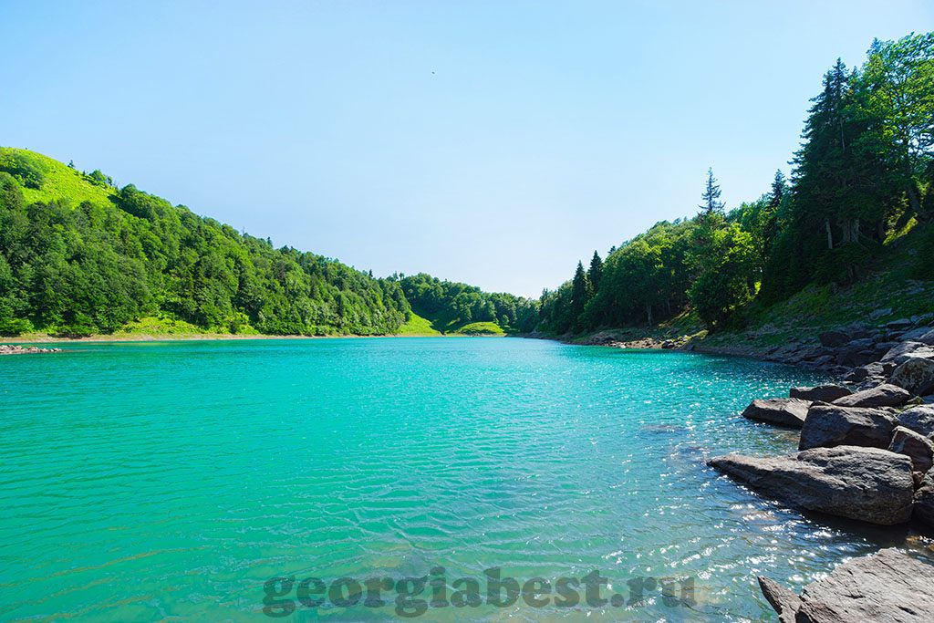 Green lake. Khulo, Adjara, Georgia